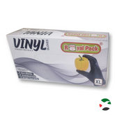 1000 BLACK Disposable Vinyl Gloves Powder Free  1X10PC Per Carton - RoyalPack